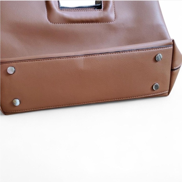 ZARA Trafaluc Brown Faux Leather Bag - Picture 3 of 5